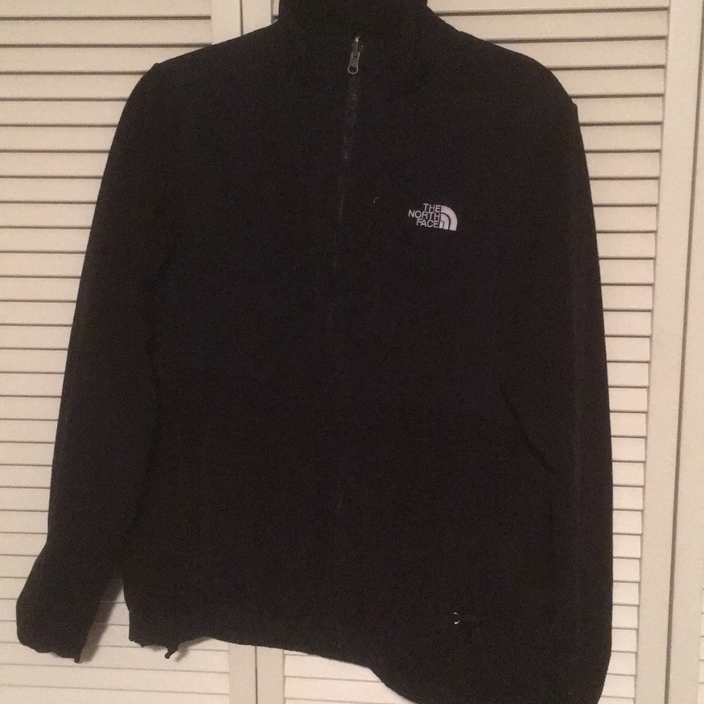North face black zip up fleece